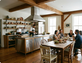 �k�����_���̃L�b�`��